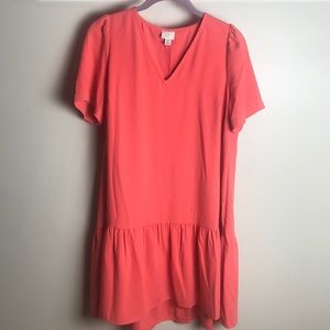 Coral short sleeve dress sz XS